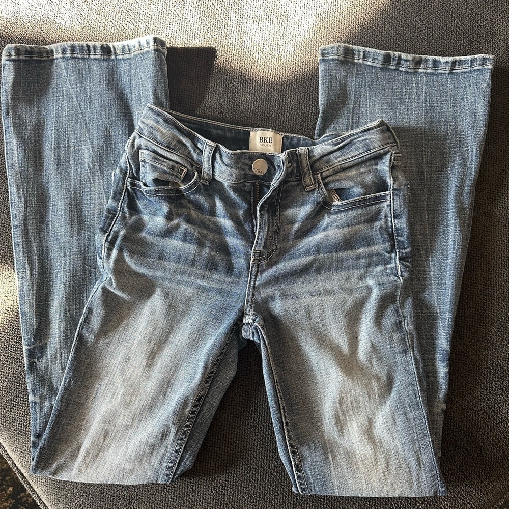 BKE Youth 14R Mid-Rise Bootcut Jeans in Classic Blue